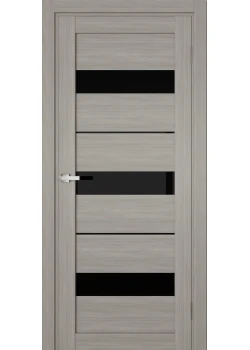 Двері Terminus Ukrainian Doors UD-07 ПВХ Чорне скло