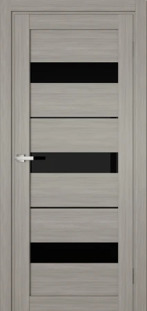 Міжкімнатні Двері Terminus Ukrainian Doors UD-07 ПВХ Чорне скло ПВХ плівка