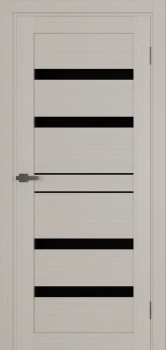 Двері Terminus Ukrainian Doors UD-08 ПВХ Чорне скло