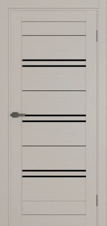 Міжкімнатні Двері Terminus Ukrainian Doors UD-11 ПВХ Чорне скло ПВХ плівка