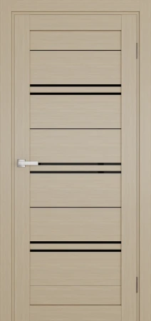 Міжкімнатні Двері Terminus Ukrainian Doors UD-11 ПВХ Чорне скло ПВХ плівка