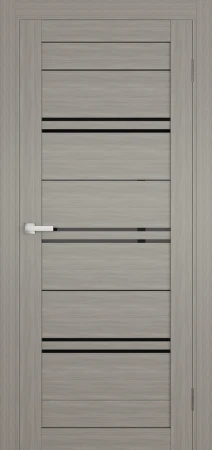 Міжкімнатні Двері Terminus Ukrainian Doors UD-11 ПВХ Чорне скло ПВХ плівка