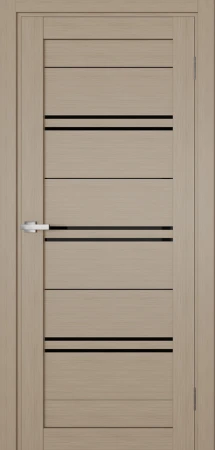 Міжкімнатні Двері Terminus Ukrainian Doors UD-11 ПВХ Чорне скло ПВХ плівка
