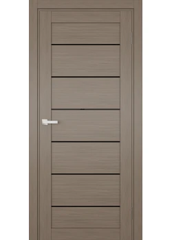 Двері Terminus Ukrainian Doors UD-12 ПВХ Чорне скло