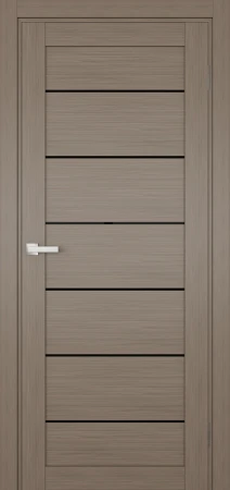 Міжкімнатні Двері Terminus Ukrainian Doors UD-12 ПВХ Чорне скло ПВХ плівка