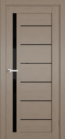 Міжкімнатні Двері Terminus Ukrainian Doors UD-13 ПВХ Чорне скло ПВХ плівка