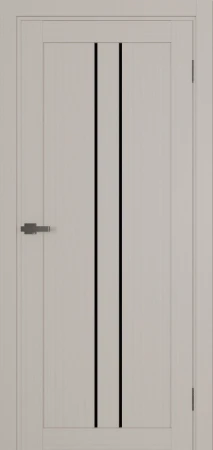 Міжкімнатні Двері Terminus Ukrainian Doors UD-14 ПВХ Чорне скло ПВХ плівка