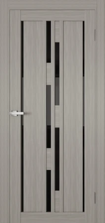 Міжкімнатні Двері Terminus Ukrainian Doors UD-15 ПВХ Чорне скло ПВХ плівка