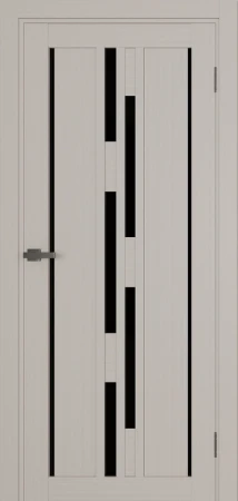 Міжкімнатні Двері Terminus Ukrainian Doors UD-15 ПВХ Чорне скло ПВХ плівка