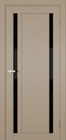 Міжкімнатні Двері Terminus Ukrainian Doors UD-17 ПВХ Чорне скло ПВХ плівка