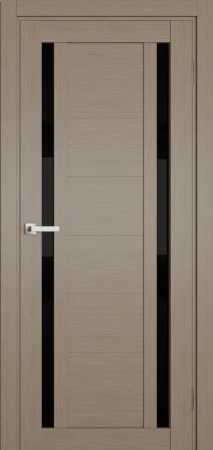 Міжкімнатні Двері Terminus Ukrainian Doors UD-17 ПВХ Чорне скло ПВХ плівка
