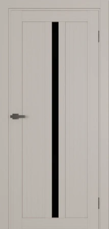 Міжкімнатні Двері Terminus Ukrainian Doors UD-19 ПВХ Чорне скло ПВХ плівка