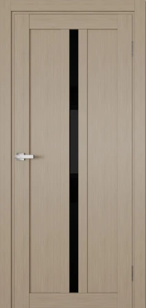 Міжкімнатні Двері Terminus Ukrainian Doors UD-19 ПВХ Чорне скло ПВХ плівка