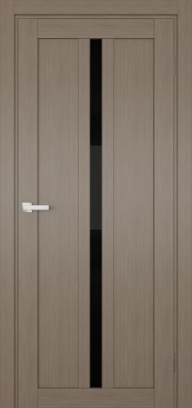 Міжкімнатні Двері Terminus Ukrainian Doors UD-19 ПВХ Чорне скло ПВХ плівка