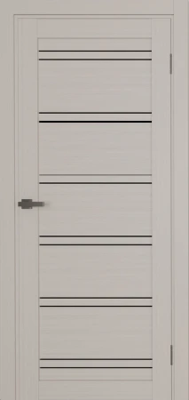 Межкомнатные Двери Terminus Ukrainian Doors UD-20 ПВХ Черное стекло ПВХ плёнка