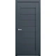Межкомнатные Двери Terminus Elit Soft 112 Черное стекло ПВХ плёнка