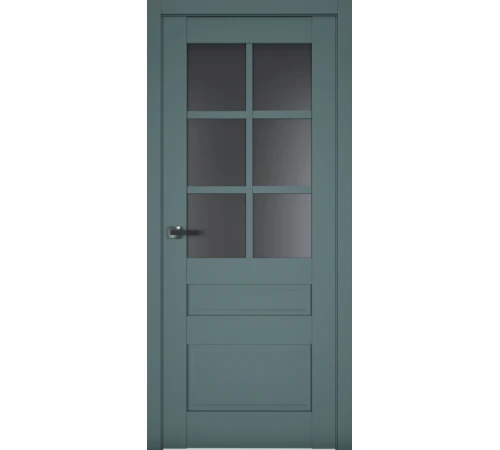 Межкомнатные Двери Terminus Neo Soft 607 Черное стекло ПВХ плёнка