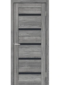 Двери ТМ DOORS C026 ПВХ Черное стекло