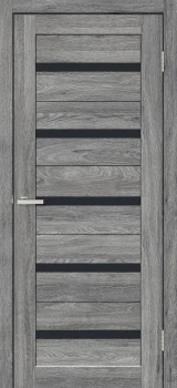 Двери ТМ DOORS C026 ПВХ Черное стекло