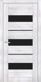 Двери ТМ DOORS C028 ПВХ Черное стекло