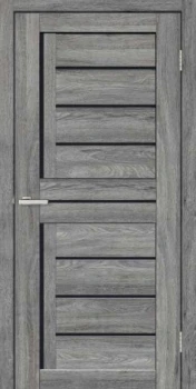 Двери ТМ DOORS C051 ПВХ Черное стекло