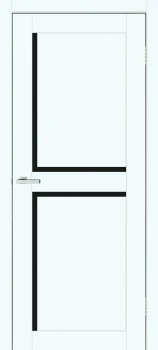 Двери ТМ DOORS C101 ПВХ Эмалит Черное стекло