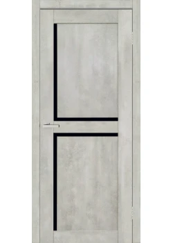 Двери ТМ DOORS C101 ПВХ Черное стекло