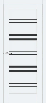 Двери ТМ DOORS C017 ПВХ Эмалит Черное стекло