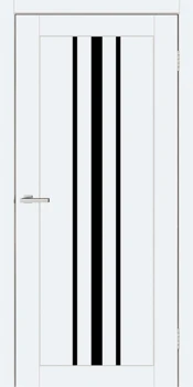 Двери ТМ DOORS C050 ПВХ Эмалит Черное стекло