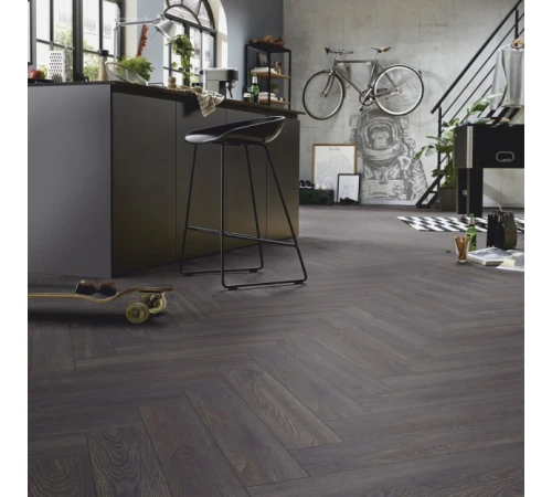 Ламинат Herringbone Elba Oak Black | 6010
