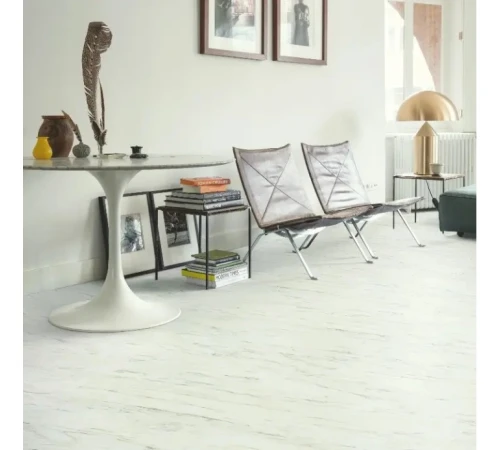Виниловый пол Quick Step Blush Мрамор белый серебро SGTC20305