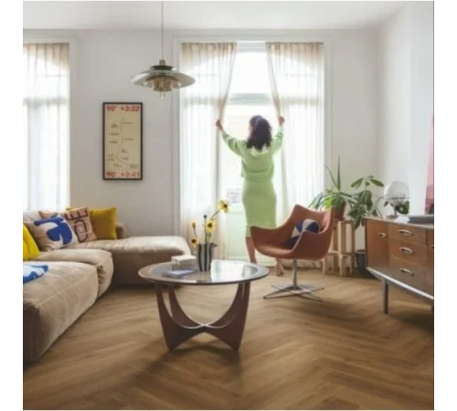 Виниловый пол Quick Step Ciro Дуб Ботанический Карамельный AVHBU40364