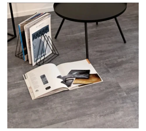 Вінілова підлога Vinilam Ceramo Цемент Сірий 71616