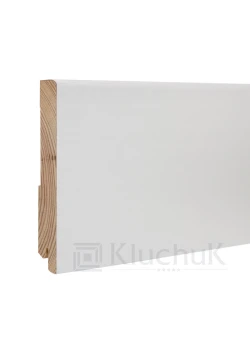 Плінтус Білий White plinth 120х19х2200 Модерн KLW-07 Kluchuk