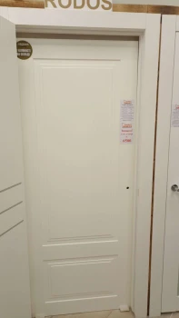 Двери Galant ПГ белый мат, полотно 800, врезка под механизм и скрытые петли, Бровары "Rodos"