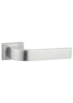 Ручки на розетах "Unique" 458 Alu матовый хром