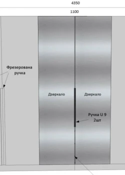 Шкаф прямой распашной на заказ №22 11.04.2024