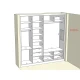 Шафа на замовлення пряма розпашна в нішу Біла №43 02.04.2024