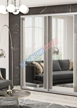Шкаф купе 1.6 метра Комфорт "Модель 7" 2 дверный дуб трюфель