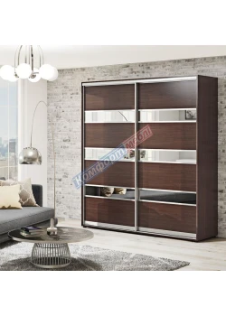 Шкаф-купе 1,8 м Комфорт "Модель 4" 2 х дверный венге