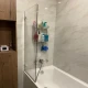 Стеклянная душевая шторка для ванной SlidePro Comfort Гармония