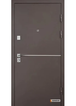 Двері Abwehr Defender 76 Solid з терморозривом Ral 8019T + Венге