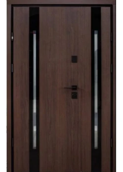 Двері Berez Slim P Double 1220 Дуб 23/Білий атлас