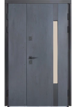 Двері ТЕРМО ХАУС 1200 мм Kale 705/431 Темний антрацит/Вулична Білий атласний