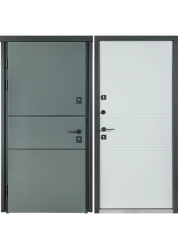Двери COTTAGE 703/237 Metallic Grey/Уличная Vinorit Булат