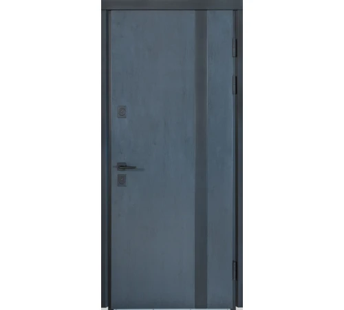 Входные Двери ТЕРМО ХАУС Kale 710/265 Темный антрацит/Уличная антрацит серый Булат