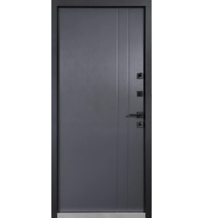 Вхідні Двері Котедж 710/265 Metalic anthracite/Вулична Антрацит сірий