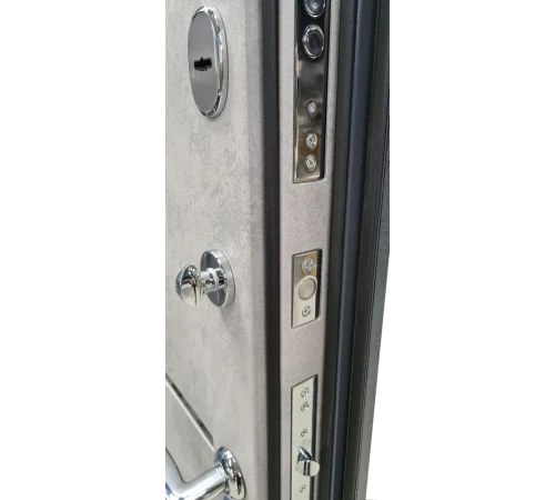 Входные Двери СТАТУС мод 513 бетон антрацит-бетон серый Булат