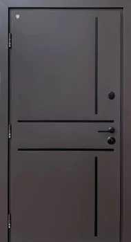 Двери Strimeх LAMA Venezia Ral 8019-дуб темный Форт