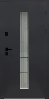 Двери Galicia СБ Лайн+ Ral 7024 BLACK/ Крафт Белый